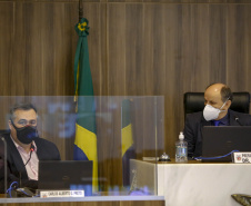 Secretário da Saúde,  Beto Preto, apresenta relatório com números da pandemia, durante audiência na Assembleia Legislativa  -  Curitiba, 05/10/2021  -  Foto Gilson Abreu/AEN