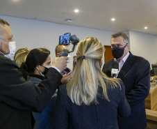 Secretário da Saúde,  Beto Preto, apresenta relatório com números da pandemia, durante audiência na Assembleia Legislativa  -  Curitiba, 05/10/2021  -  Foto Gilson Abreu/AEN