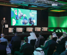 Em Dubai, Paraná lança plataforma para empresas se apresentarem a investidores. Foto: Governo do Paraná