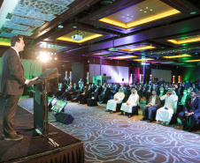 Em Dubai, Paraná lança plataforma para empresas se apresentarem a investidores. Foto: Governo do Paraná