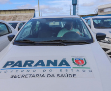 O governador em exercício Darci Piana e o secretário estadual da Saúde, Beto Preto, entregam nesta quarta-feira (13),  veículos da Estratégia da Saúde da Família aos municípios da 1ª Regional de Saúde de Paranaguá, além de computadores para renovação e modernização do parque tecnológico da Sesa.13/10/2021 - Foto: Geraldo Bubniak/AEN