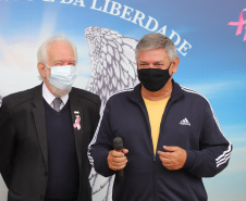 O governador em exercício Darci Piana participa nesta quinta-feira (14), da abertura da Expedição Filhas do Paraná - Rota deMototurismo no Palacio Iguaçu . Na foto, Superintendente Geral do Esporte Helio  Wirbiski  14/10/2021 - Foto: Geraldo Bubniak/AEN