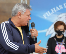 O governador em exercício Darci Piana participa nesta quinta-feira (14), da abertura da Expedição Filhas do Paraná - Rota deMototurismo no Palacio Iguaçu . Na foto, Superintendente Geral do Esporte Helio  Wirbiski  14/10/2021 - Foto: Geraldo Bubniak/AEN