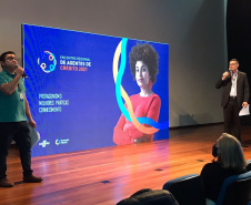 A Fomento Paraná deu início a uma rodada de seis Encontros Regionais de Agentes de Crédito ao longo do mês de outubro, em parceria com o Sebrae/PR. Os eventos são presenciais, seguindo os protocolos sanitários, e foram possibilitados a partir do avanço da vacinação da população paranaense contra a covid-19.  -  Curitiba, 15/10/2021  -  Foto: Fomento Paraná