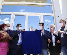 O governador Carlos Massa Ratinho Junior participou nesta quinta-feira (21) em Mandaguari, na Região Norte, da inauguração da nova planta da SuperBAC, empresa especializada em soluções biotecnológicas de alta performance para os segmentos de agricultura, saneamento, óleo e gás e bens de consumo. - Mandaguari, 21/10/2021 - Foto: Gilson Abreu/AEN