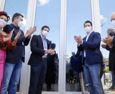 O governador Carlos Massa Ratinho Junior participou nesta quinta-feira (21) em Mandaguari, na Região Norte, da inauguração da nova planta da SuperBAC, empresa especializada em soluções biotecnológicas de alta performance para os segmentos de agricultura, saneamento, óleo e gás e bens de consumo. - Mandaguari, 21/10/2021 - Foto: Gilson Abreu/AEN