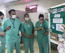 O Hospital Universitário do Oeste do Paraná (Huop) foi selecionado pelo Ministério da Saúde para participar do projeto “Saúde em Nossas Mãos”. O objetivo é estudar medidas que auxiliem na prevenção de infecções, e assim, melhorar a segurança do paciente. - Cascavel, 21/10/2021 - Foto: HUOP