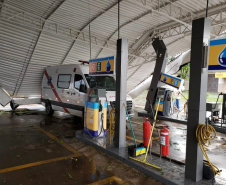 Vendaval e chuva de granizo provocam estragos em 16 municípios do estado. Foto:SEJUF