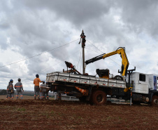 Copel avança na recomposição dos estragos causados pelo temporal. FOTO: Copel