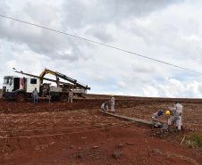 Copel avança na recomposição dos estragos causados pelo temporal. FOTO: Copel