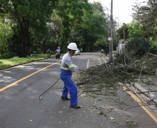 Copel avança na recomposição dos estragos causados pelo temporal. FOTO: Copel