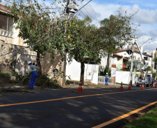 Secretário nacional de Defesa Civil percorre municípios do Paraná mais afetados por temporal. Foto: Copel