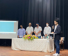 O projeto e as minutas de edital do Parque Estadual do Guartelá foram apresentados durante audiência pública realizada no município de Tibagi, nesta terça-feira (26). O evento também foi transmitido ao vivo e segue visível para a população no Youtube da Secretaria do Desenvolvimento Sustentável e do Turismo (Sedest). - Curitiba, 27/10/2021 - Foto: SEDEST
