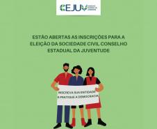 Abertas as inscrições para sociedade participar do Conselho Estadual de Juventude