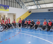 160 cadeiras de rodas foram entregues por meio do Plano 
Paraná Mais Cidades para a prática do paradesporto no Paraná
Foto: Thiago Chas/Paraná Esporte
