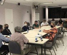 APUCARANA - O diretor-presidente da Fomento Paraná, Heraldo Neves, e os assessores Jonny Stica e Emilia Belinati, em reuniões com prefeitos dessas 7 cidades durante rodada de prospecção de parcerias pelo norte do estado. - Curitiba, 29/10/2021 - Foto: Fomento Paraná