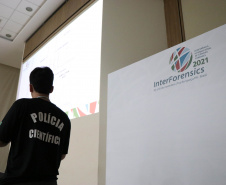 Peritos forenses do Brasil e exterior trocam experiências em minicursos da InterForensics 2021, em Foz do Iguaçu - Foz do Iguaçu, 02/11/2021 - Foto: SESP-PR