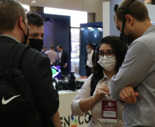 Nesta quarta-feira (03/11), em Foz do Iguaçu, região oeste do Paraná, foi aberto oficialmente o InterForensics, maior evento de Ciências Forenses da América Latina, que reúne, em um único lugar, renomados nomes nacionais e internacionais das mais diversas áreas deste setor. - Foz do Iguaçu, -3/11/2021 - Foto: SESP_PR