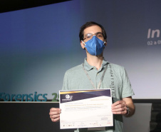 Polícia Científica do Paraná ganha prêmio na categoria Crimes Cibernéticos no Interforensics 2021. Foto: SESP