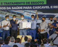 Governador Carlos Massa Ratinho Junior anuncia obras para tornar Cascavel a primeira cidade do Paraná com 100% de saneamento
Foto Gilson Abreu/AEN
