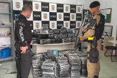 PCPR prende casal com 169 kg de cocaína em desdobramento da maior apreensão do ano