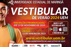 Inscrições para o Vestibular de Verão da UEM terminam nesta terça-feira (19)