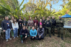 Técnicos do Instituto Água e Terra das regionais de Foz do Iguaçu, Cascavel e Francisco Beltrão passaram por uma capacitação com profissionais do Parque das Aves.