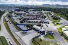Porto de Paranaguá registra movimento extraordinário de mais de 2,5 mil caminhões no Pátio de Triagem