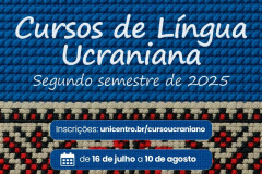 Cursos de Língua Ucraniana estão com inscrições abertas para o segundo semestre