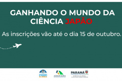 FUNDAÇÃO ARAUCÁRIA - Paraná abre inscrições para bolsas de pesquisa no Japão pelo Programa Ganhando o Mundo da Ciência