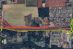 Obra da Perimetral Leste de Foz do Iguaçu altera tráfego em avenida neste fim de semana