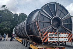Sanepar recebe peças gigantes para estação de tratamento de esgoto de Londrina