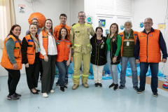 Curitiba, 14 de outubro de 2025 - Atividades da Semana de Redução de Riscos e Desastres do Brigadas Escolares na Escola Lucy Requião.