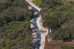 São José dos Pinhais, 23 de outubro de 2025 - Pavimentanção em concreto entre SJP e Mandirituba.