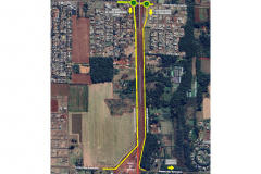 DER -  Rotas alternativas em trecho da obra da Perimetral Leste de Foz do Iguaçu
