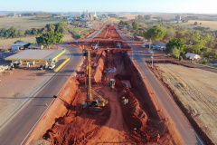 obra do novo viaduto de Lerroville