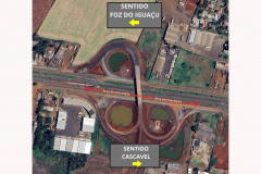 BR-277 terá nova interdição parcial em Foz do Iguaçu a partir desta segunda-feira