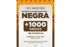 MUTIRÃO DE EMPREGOS DESTACA A EMPREGABILIDADE NEGRA EM ALUSÃO AO DIA DA CONSCIÊNCIA NEGRA