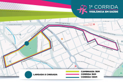 1ª Corrida de Vigilância em Saúde: Retirada dos kits começa nesta sexta-feira (12)