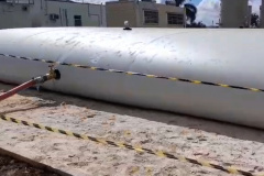 Em um dia, Sanepar instala reservatório para mais 250 mil litros d’água em Pontal do Paraná