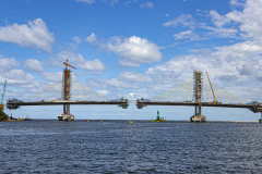 Reta final: veja como vai funcionar o encontro da parte estaiada da Ponte de Guaratuba