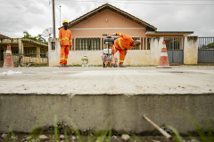 Obras viárias da Portos do Paraná em Antonina chegam a 50% e transformam acessos ao porto