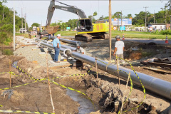 Sanepar faz obra em adutoras de Guaratuba de olho no Carnaval