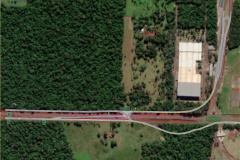 Croqui de novo desvio no tráfego da BR-469 em Foz do Iguaçu