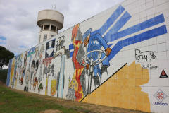 Em Curitiba, Painel de Poty Lazzarotto sobre o saneamento completa 30 anos