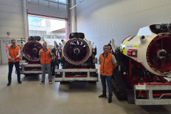  Em visita técnica na Europa, Estado finaliza compra de 8 robôs de combate a incêndios 