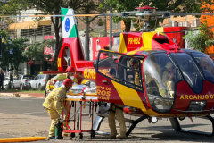 Forças de segurança realizam simulado de sinistro de trânsito em Maringá