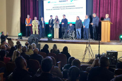 LEGENDA: Governo do Estado apresentou na noite de quinta-feira (11) o anteprojeto de engenharia com as obras necessárias para minimizar os efeitos das cheias do Rio Iguaçu.