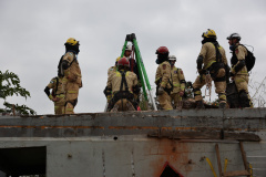 Bombeiros do Paraná participam de simulado inédito com as corporações de SC e RS e aperfeiçoam resposta a desastres