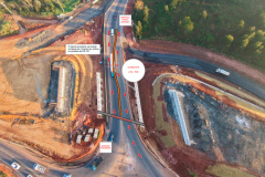 Rodovia PR-151 terá bloqueios temporários em trecho de obras de duplicação